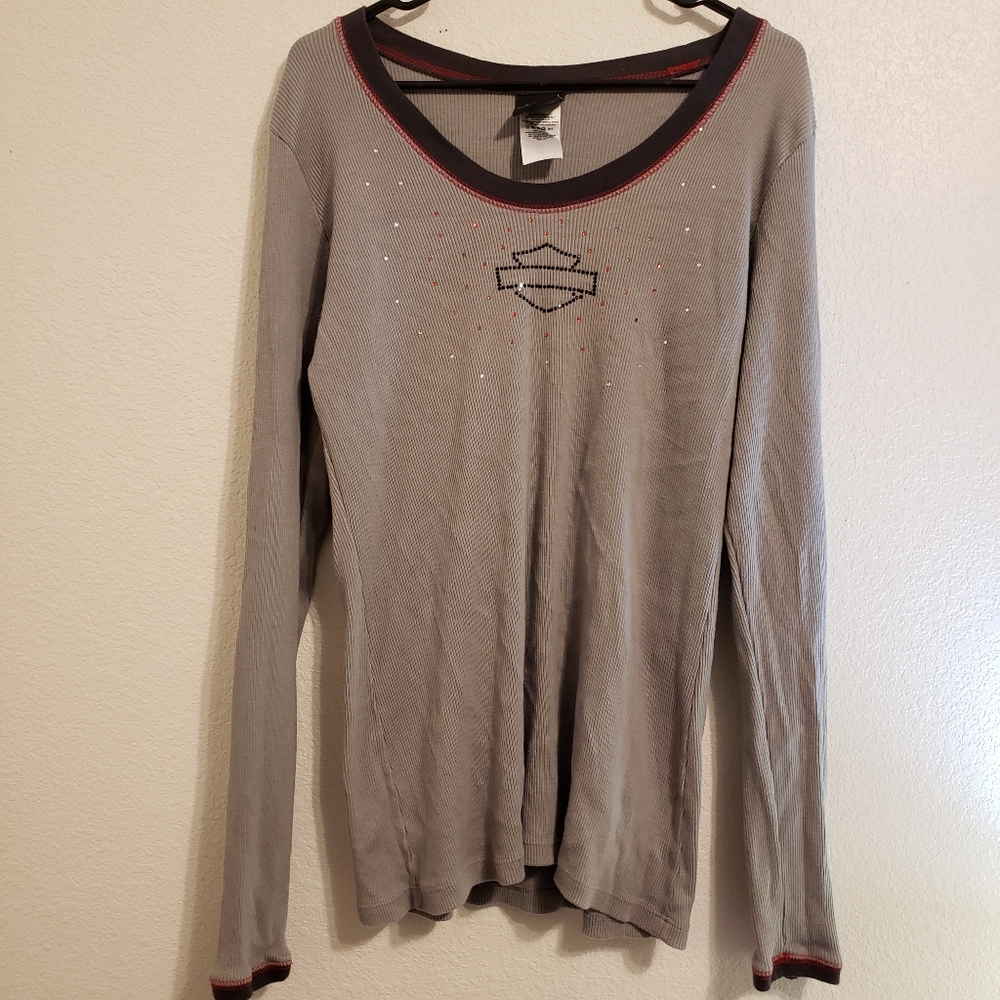 Harley-Davidson | Rinestone Long-Sleeved Shirt Size 1X